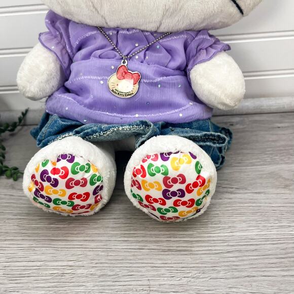 Build A Bear Sanrio Hello Kitty 35th Anniversary Plush Necklace Bow Clothes Shoe - Picture 3 of 16